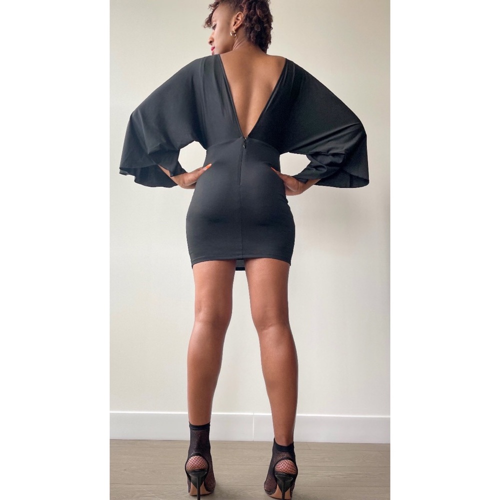 Black BeBe Mini Dress - Picture 5 of 6